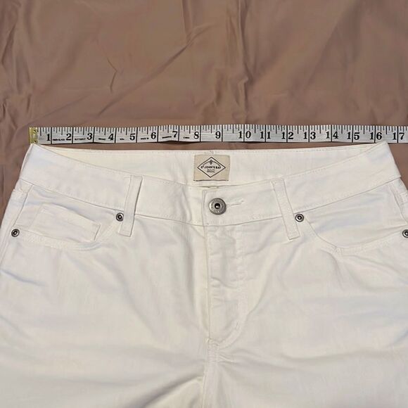 St John’s Bay size 12 white cuffed cropped jeans like new - Picture 5 of 8